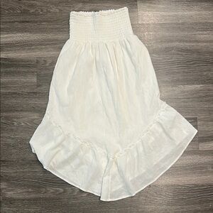 White Smocked Skirt